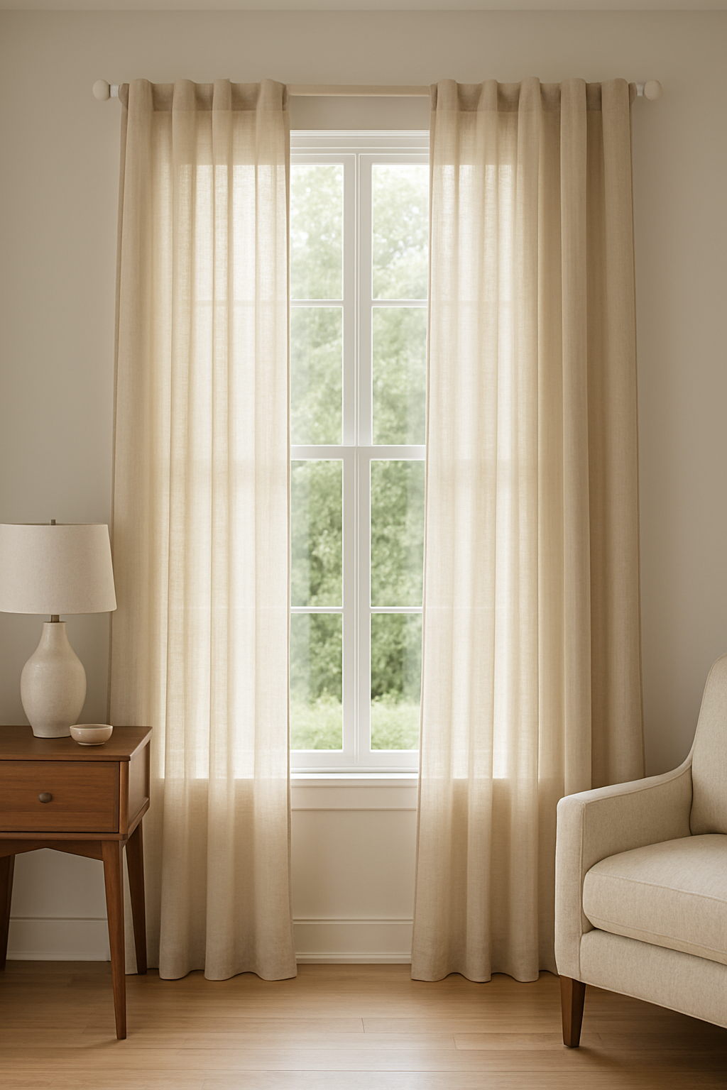 Linen Sheer Curtains